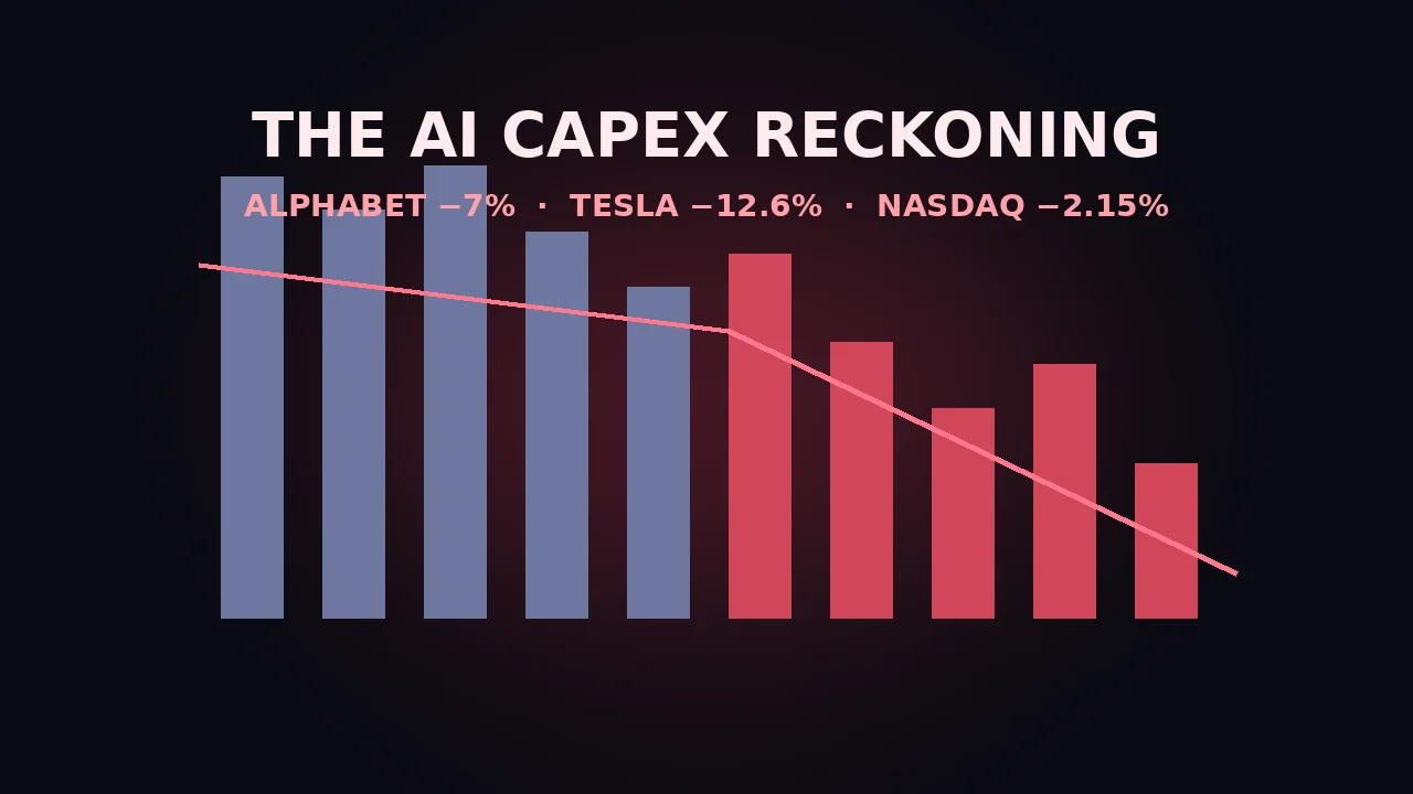 Wall Street Flinches at the AI Bill: Alphabet and Tesla Sink Despite Revenue Beats