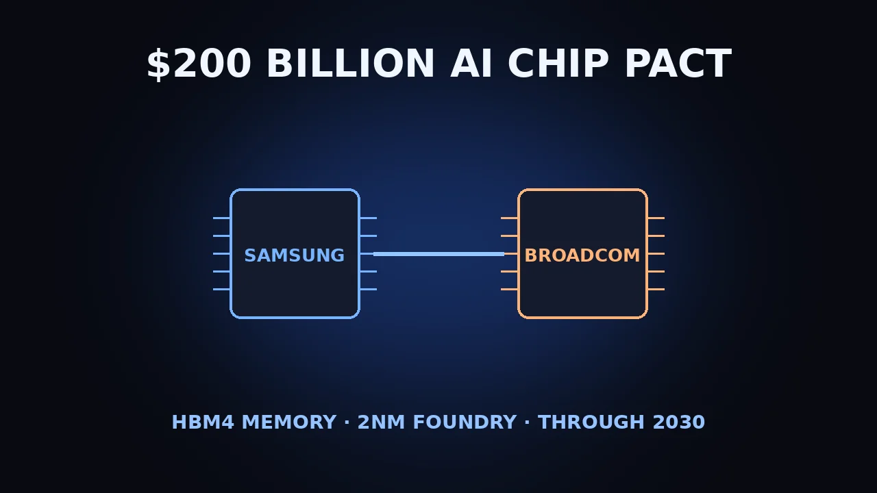 Samsung and Broadcom Sign $200 Billion AI Chip Deal — The Biggest Semiconductor Contract Ever